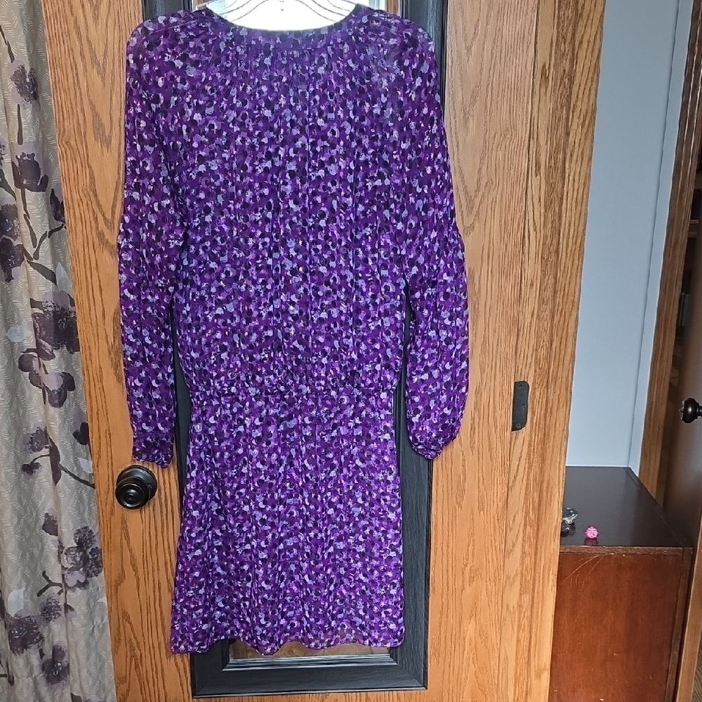 WHBM Purple Blouson Dress - Picture 3 of 3